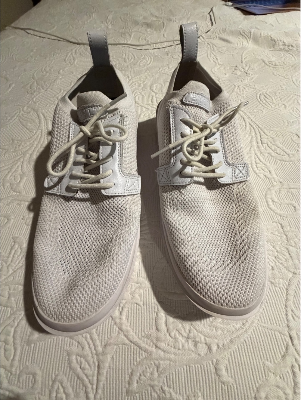 BYLT Lido Knit White Sneakers with Dr. Scholl's Insoles